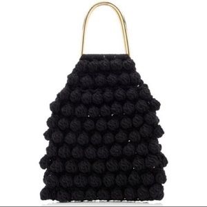Ulla Johnson Barranco Crochet Knit Pom Bag